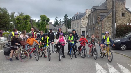 l'équipe Vélobus de Pleurtuit